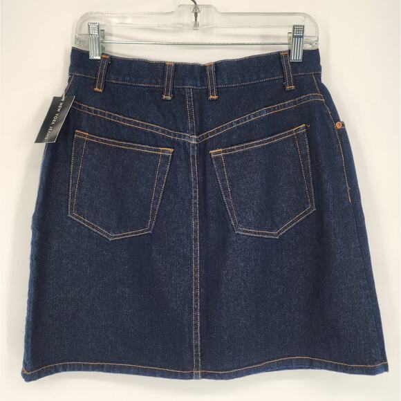 New York & Company NY Jeans Denim Skirt Dark Wash Size 8 NWT Vintage - Picture 3 of 9